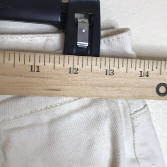 Zara ladies high rise mom jeans with fringe ankles size 6 - Picture 6 of 11